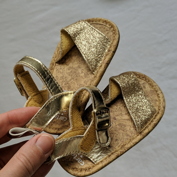 mixed brands baby girl glitter summer shoes / sandals bundle 2 pairs - Picture 3 of 10